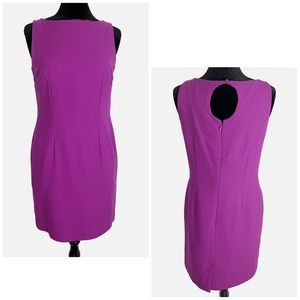 😻Amanda Smith Sleeveless Knee Length Dress Purple